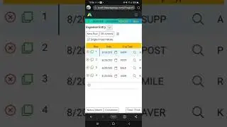 SL Web Apps Expense Entry on Mobile