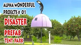A GREAT PROJECT TO USE IN DISASTERS AND EMERGENCIES. DİSASTER PREFAB TENT PARK.