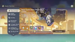 Fieldwise Mastery, Unyielding Progress! | Ruins Exploration: Fieldwise Center [ Genshin Impact ]