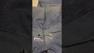 Step 1 in patching wore out pants.