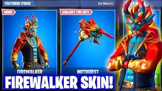 *NEW* Firewalker Skin and Golden Clouds Wrap! CODE: &ldquo;Drewqua_&rdquo; PS4 Fortnite Player Gameplay *LIVE*