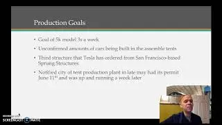 Tesla Tent Manufactoring Plant
