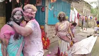 Holi Celebration Family/Khatarnak Holi/Holi Vlog/Silver Holi/Husband/Wife/Green Holi putai 2026