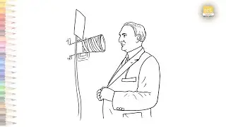 Warren G  Harding drawing | USA President drawings | How to draw Warren Harding step by step
