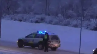 Poliskontroll i Ekholmen