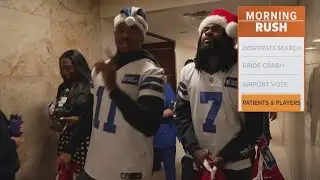 Dallas Cowboys visit local children's hospitals to visit kids