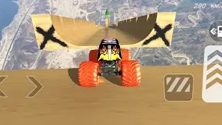 Monster Truck Stunt Racing Gameplay | Insane Mega Ramp Stunts | Android Gameplay #4 🚛🔥