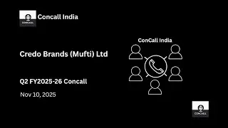 Credo Brands Marketing Ltd (Mufti) Q2 FY2025-26 Concall