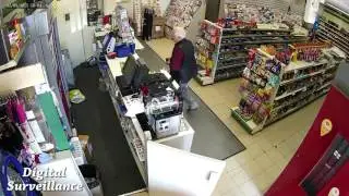 Armed Robbery at Post Office CCTV Footage | Digital Surveillance Los Angeles.