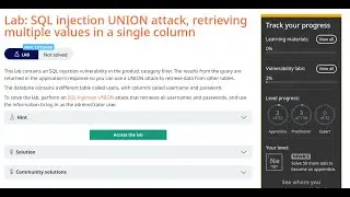 Web Security Academy | SQLi | 6 - Retrieve Multiple Values in a Single Column