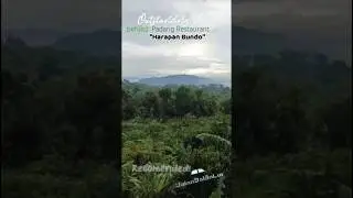 Breathtaking View! Pemandangan Bukit Indah di Belakang RM Padang Harapan Bundo Rancabungur Bogor