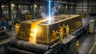 Amazing Gold Bar Manufacturing Process inside Factory