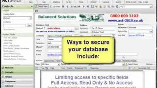 ACT 2010 Security Roles - How Secure Is Your Data?
