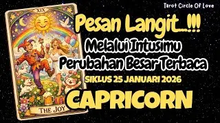 ⏳ CAPRICORN PESAN LANGIT‼️JANGAN RAGUKAN INTUISI LMU🌟SIKLUS 25 JAN 2026