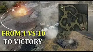 Best defense position on North of Mountain Pass - KJPZ TIII Jager gameplay