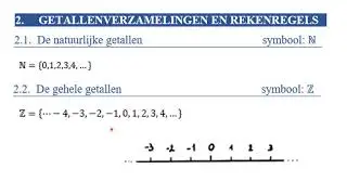 Getallenleer deel 1: getallenverzamelingen en rekenen met gehele getallen