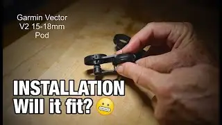 Garmin vector V2 wider pod installation, will it fit?