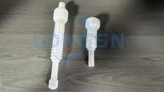 #plasticcutting Automatic plastic telescopic pipe tube cutter cutting machine