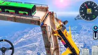 Vertical Impossible Bus Mega Ramp - Bus Stunt Tracks Racing 3D - Android GamePlay