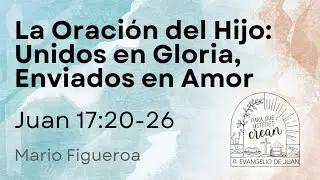 Juan 17:20-26&mdash;La Oraci&oacute;n Del Hijo: Unidos en Gloria, Enviados en Amor