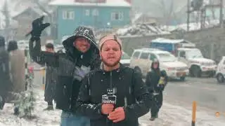 Challi Kalan witnesses its first snowfall in Kashmir as tourists return to the region.