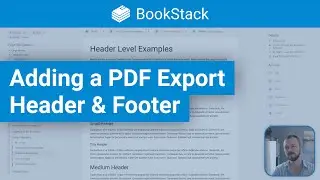 Добавление верхнего и нижнего колонтитула экспорта PDF в BookStack