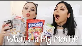 What's In My Mouth Challenge with Chloe Morello! I Nina Vee