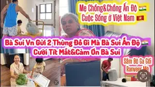 611| B&agrave; Sui Ấn Độ Cười T&iacute;t Mắt&Cảm ơn 2 Th&ugrave;ng Đồ B&agrave; Sui VN Gửi|Mua Sắm Nh&agrave; Mới Bộ Ga Gối Y&ecirc;u Th&iacute;ch