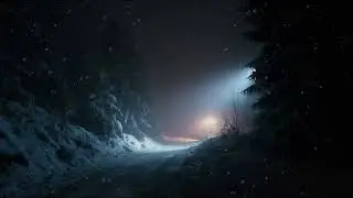 dark street in soft snow (ambient sleep mix)