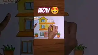 Amazing house 🤩🤩🏠 wait For End ❤️#drawing #pencildrawing #easydrawing