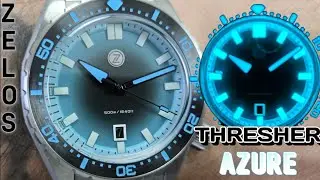 Zelos Thresher 44mm Azure Blue | Lumicast Chapter Ring, Hi-Beat Automatic | Dang! It's Nice!