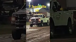 ford f350 with the 7.3 godzilla v8 #shorts #ford #truckpull #youtubeshorts #towing
