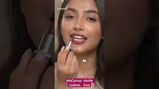 MAC lipstick review MACximal Matte lipstick Diva. #maccosmetics #trending #trendingshorts #lipstick