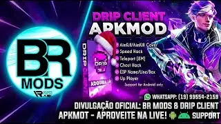 MELHOR MOD MENU ATUALIZADO 2026: BR MODS & DRIP CLIENT (AIMKILL, SPEED HACK & MAGNET) 📱🔥