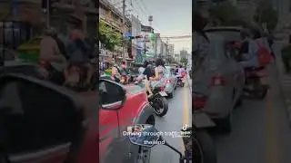 Driving through traffic in Thailand #traffic #thailand #bangkok #driving #crazy #fun #exciting #live