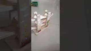 Car with Zig-Zag wooden Slide