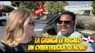 La gringa le regala un Cybertruck a su novio