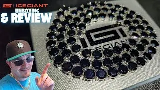 6.5mm Black Moissanite Tennis Chain Unboxing from IceGiant Jewelry!