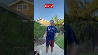 Andrew made a crazy trickshot! #trickshotmaster #funny