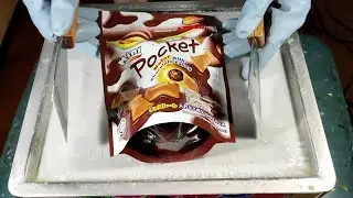 WIN2 MINI POCKET wafer with chocolate filling Ice Cream Rolls Street Food ASMR | YUMMY FC