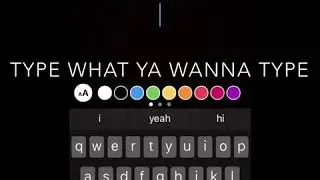 How To Use Rainbow Text on Instagram Story