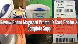 Review Bodno Magicard Pronto ID Card Printer & Complete Supplies Package ID Software - Bronze Editio