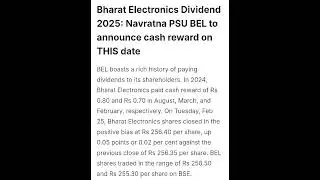BEL Dividend
