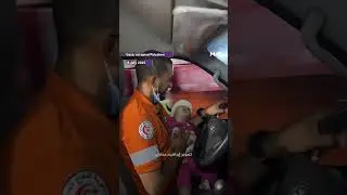 Paramedic attempts to resuscitate Palestinian child while driving ambulance