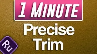 Premiere Rush CC : How to do Precise Trimming up to a Frame on Mobile