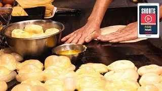 Amazing Roti Canai Delicious Sweet and Crispy Street Food Thailand #shorts