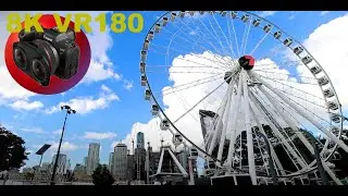 8K VR180 BRISBANE EYE 360-degree panoramic view of spectacular city 3D (Travel/ASMR/Music)