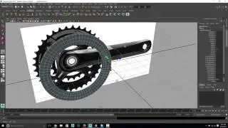 Modeling a bicycle chain ring in Maya