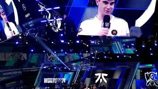 LOL Worlds 2024 - Swiss Day 2 - At RIOT Arena - Tech Check T1 G2 FNC FLY - Intv Faker Razork