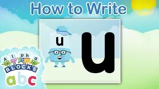 @officialalphablocks - Learn How to Write the Letter U | Straight Line | How to Write App